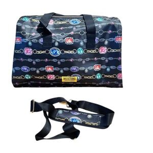 NWOT Moschino Fragrances Tote Weekender Bag Jewel Print Travel Accessory…